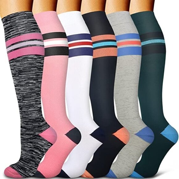 🆕🧦 Copper Infused Luxury Knee High Compression Socks Warm Long Stockings NWT🧦 - Picture 1 of 8